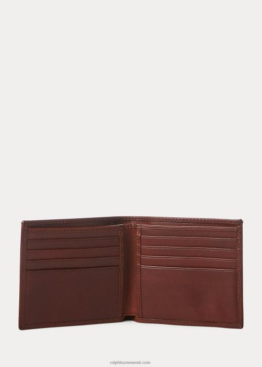 Ralph Lauren mehed pärand täistera rahakott PR0V2295 pruun