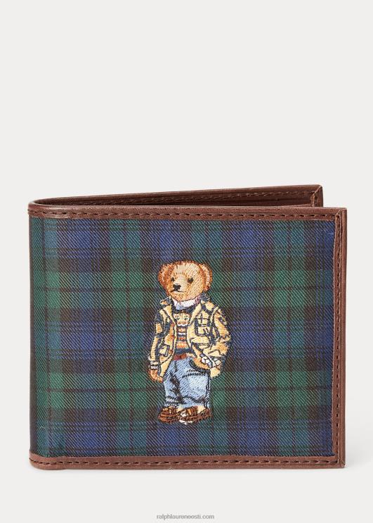 Ralph Lauren mehed polo karu lips-siidist volditud rahakott PR0V8782