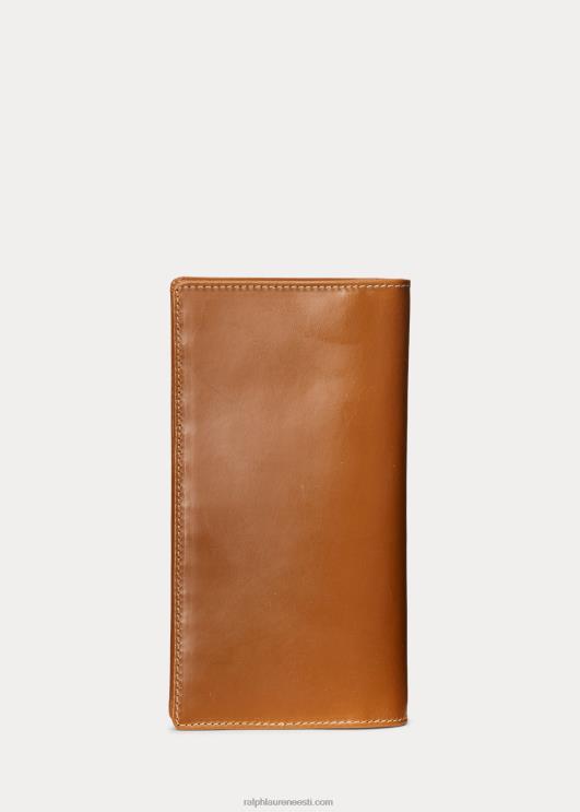 Ralph Lauren mehed sadula nahast kontinentaalne rahakott PR0V2645 sadul