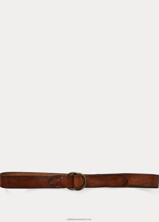Ralph Lauren mehed hädas nahast vöö PR0V8893 vintage pruun