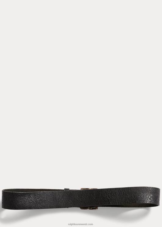Ralph Lauren mehed hädas nahast vöö PR0V8897 vintage must