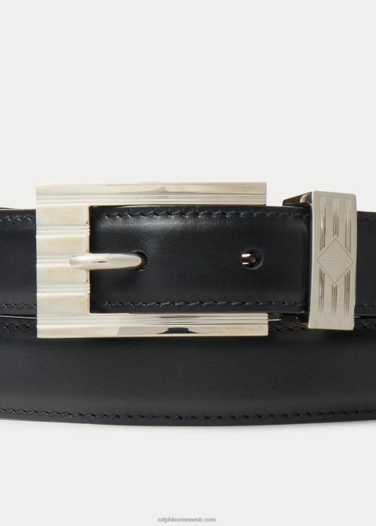 Ralph Lauren mehed kurdpandlaga nahast vöö PR0V8955 must