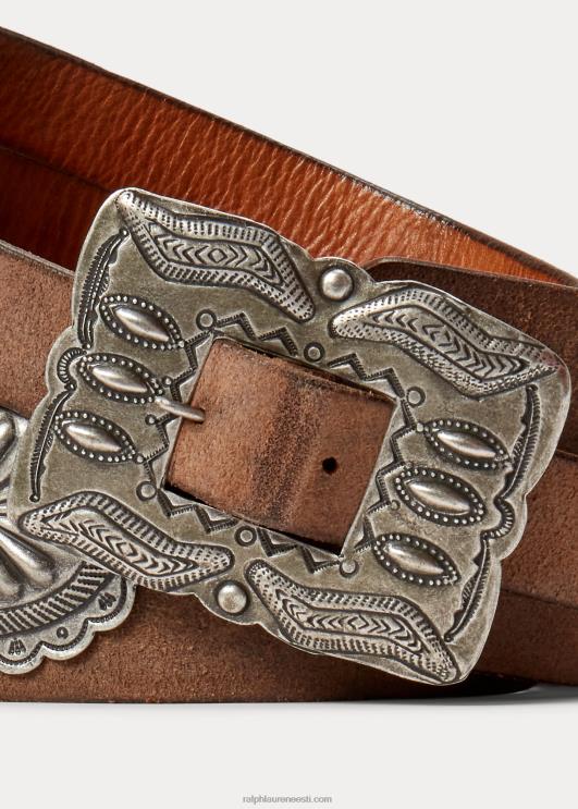 Ralph Lauren mehed läbimõõduga seemisnahast vöö PR0V8867