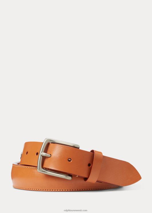 Ralph Lauren mehed messing-pandlaga nahast vöö PR0V2479 tan