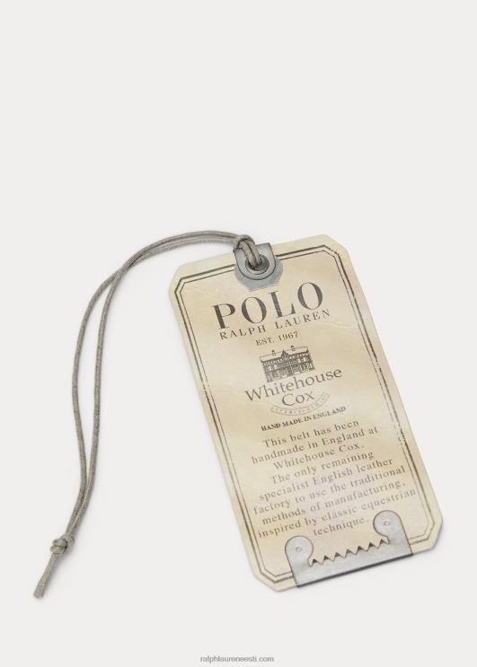 Ralph Lauren mehed messing-pandlaga valjadega nahast vöö PR0V2553 punakaspruun