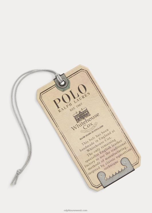 Ralph Lauren mehed nahast ja kootud puuvillasest vööst PR0V2478 Newporti merevägi