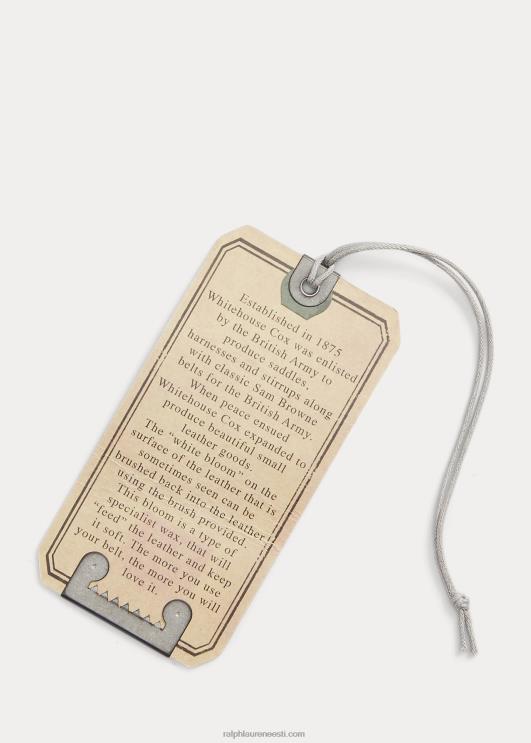 Ralph Lauren mehed nahast ja kootud puuvillasest vööst PR0V2478 Newporti merevägi