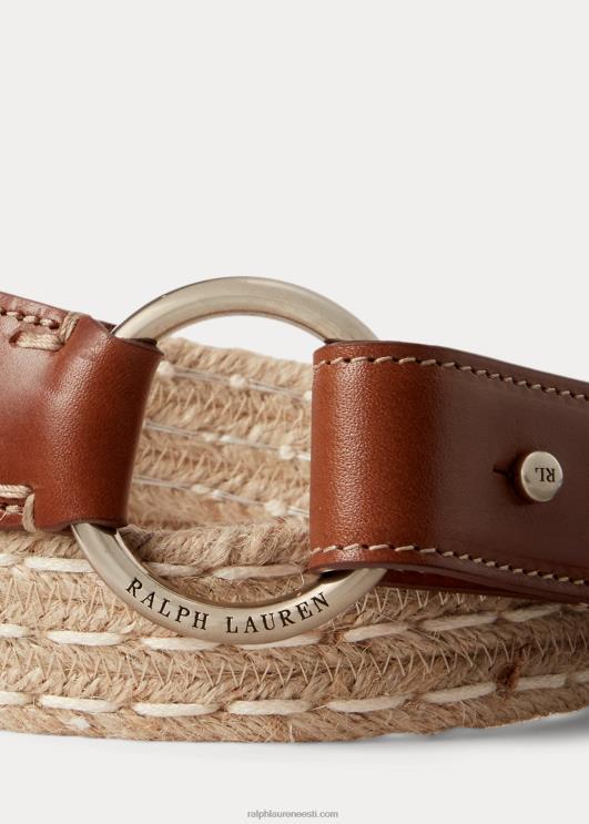 Ralph Lauren mehed nahkkattega džuudist vöö PR0V2224 loomulik