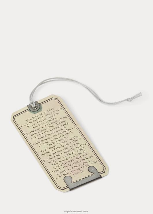 Ralph Lauren mehed pealtõmmeldud nahast vöö PR0V2471 briti võidusõiduroheline