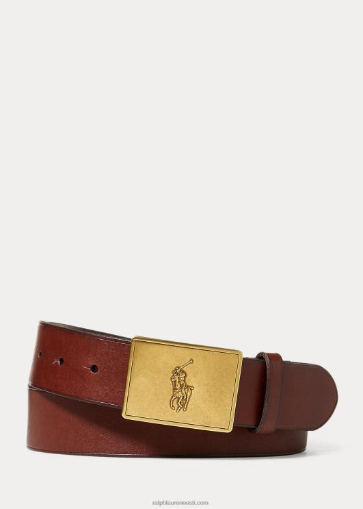 Ralph Lauren mehed poni tahvel nahast vöö PR0V2564 pruun