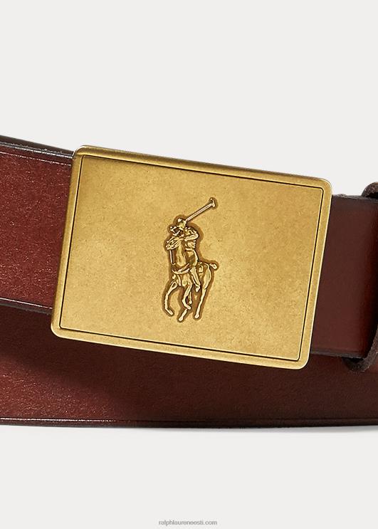 Ralph Lauren mehed poni tahvel nahast vöö PR0V2564 pruun