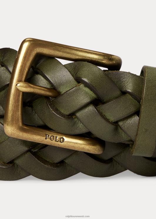 Ralph Lauren mehed punutud nahast vöö PR0V9083