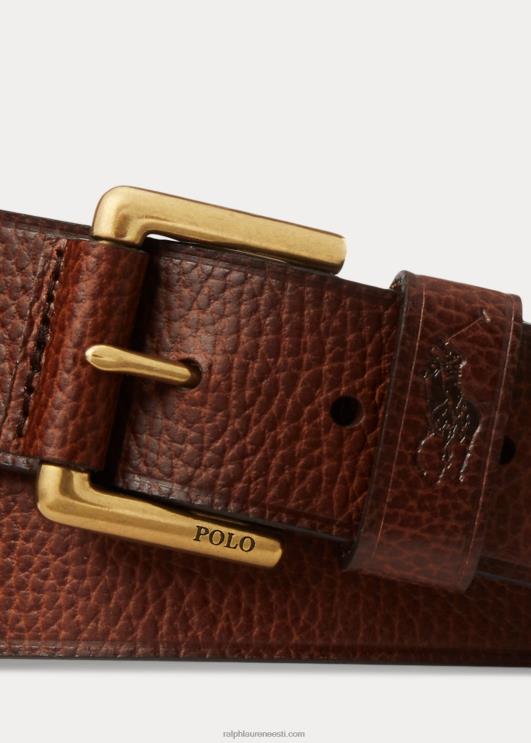 Ralph Lauren mehed signatuur poni nahast vöö PR0V2379 pruun