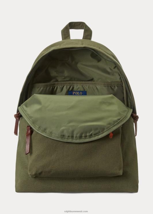 Ralph Lauren mehed lõuendist seljakott PR0V2389 tume salvei