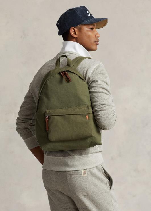 Ralph Lauren mehed lõuendist seljakott PR0V2389 tume salvei