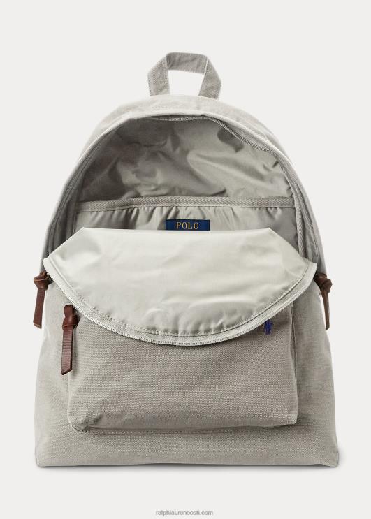 Ralph Lauren mehed lõuendist seljakott PR0V2390 hall udu