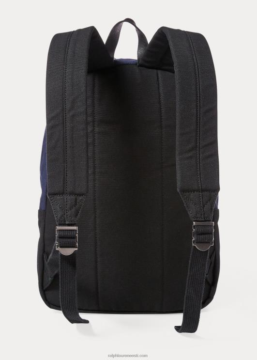 Ralph Lauren mehed lõuendist suur poni seljakott PR0V2754 tumesinine/must