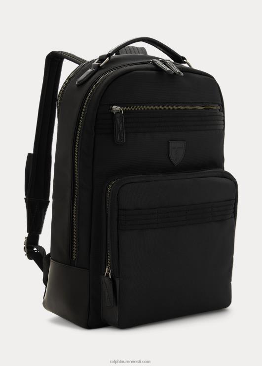 Ralph Lauren mehed nahast ääristega reisiseljakott PR0V2348 must