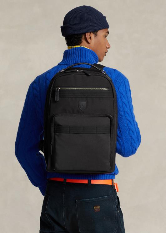 Ralph Lauren mehed nahast ääristega reisiseljakott PR0V2348 must