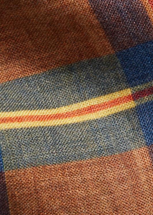 Ralph Lauren mehed käsitööna valmistatud madras-mustriline linane lips PR0V2230 tumesinine/punane/kollane/multi