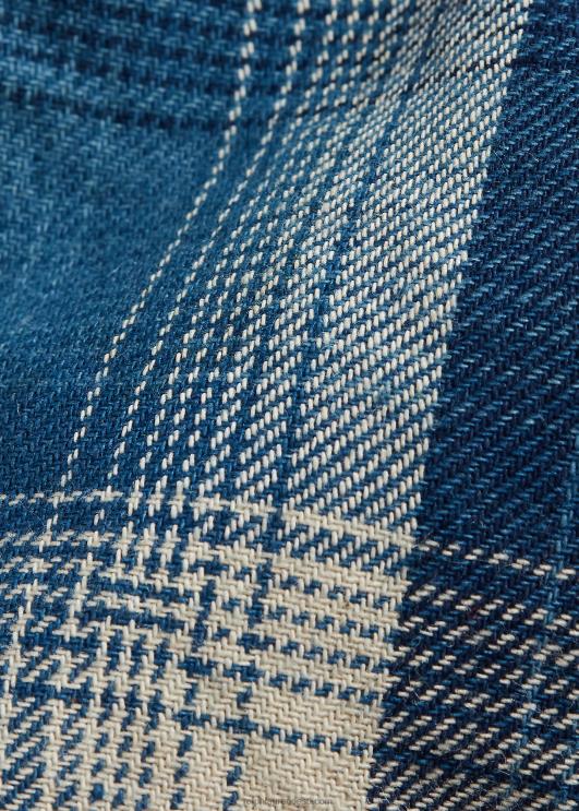 Ralph Lauren mehed käsitööna valmistatud ruuduline jaspe toimne lips PR0V8836 indigo/koor