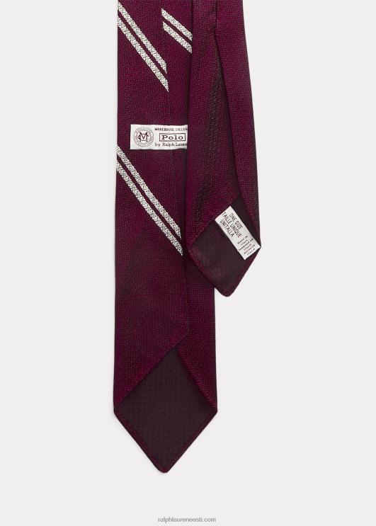 Ralph Lauren mehed morehouse kollektsiooni harilik lips PR0V2641 maroon/valge