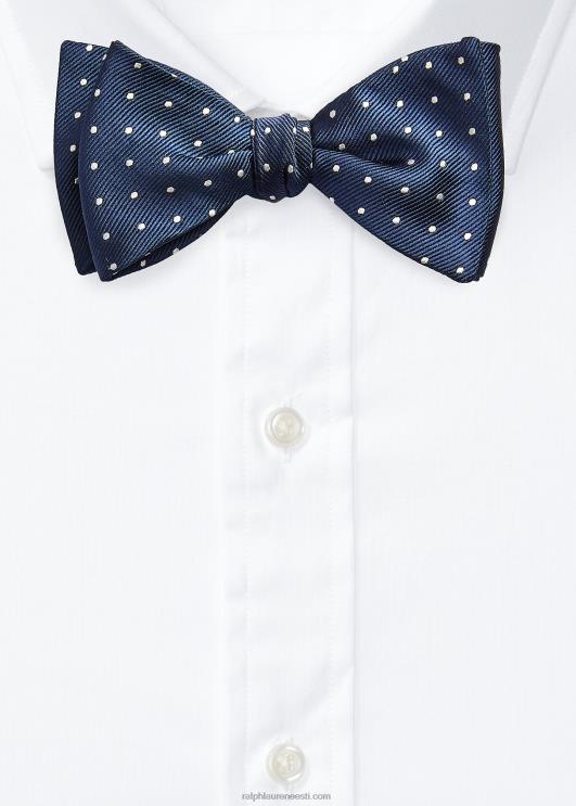 Ralph Lauren mehed täpiline siidist repp kikilips PR0V2287 mereväe/valge