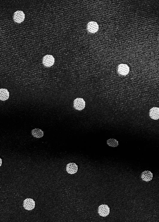 Ralph Lauren mehed täpiline siidist satiinist lips PR0V2684 must