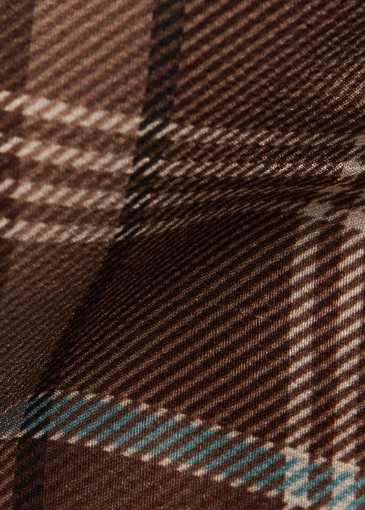 Ralph Lauren mehed tartanmustriga siidist krepplips PR0V8923 helepruun multi