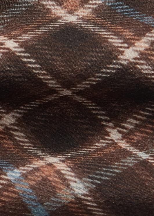 Ralph Lauren mehed tartanmustriga siidist krepplips PR0V8930 helepruun/multi