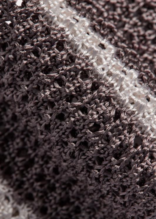 Ralph Lauren mehed triibuline kootud villane lips PR0V8752 hall/valge