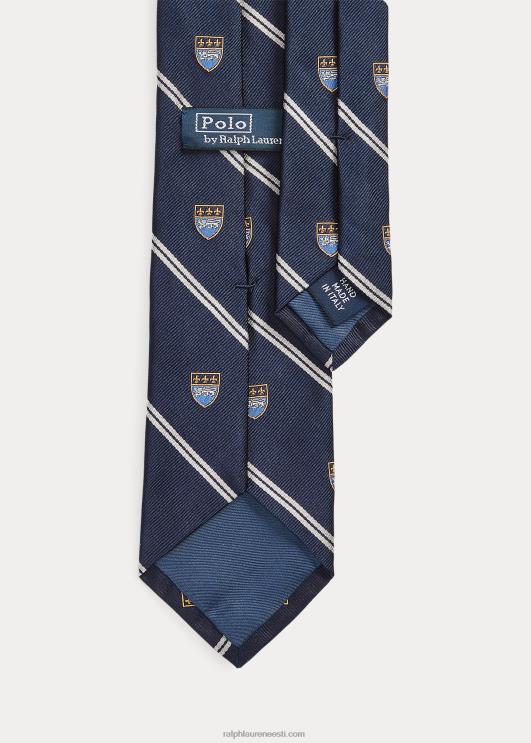 Ralph Lauren mehed triibuline siidist repp klubilips PR0V2529 merevägi