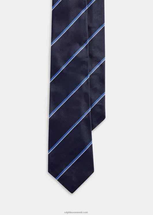 Ralph Lauren mehed triibuline siidist repp lips PR0V2677 mereväe sinine