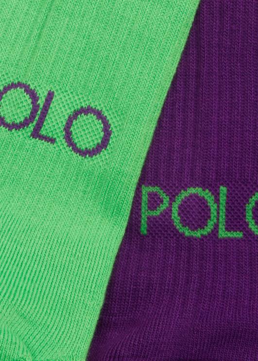 Ralph Lauren mehed logoga crew sokk 6-pakk PR0V2308 neoon