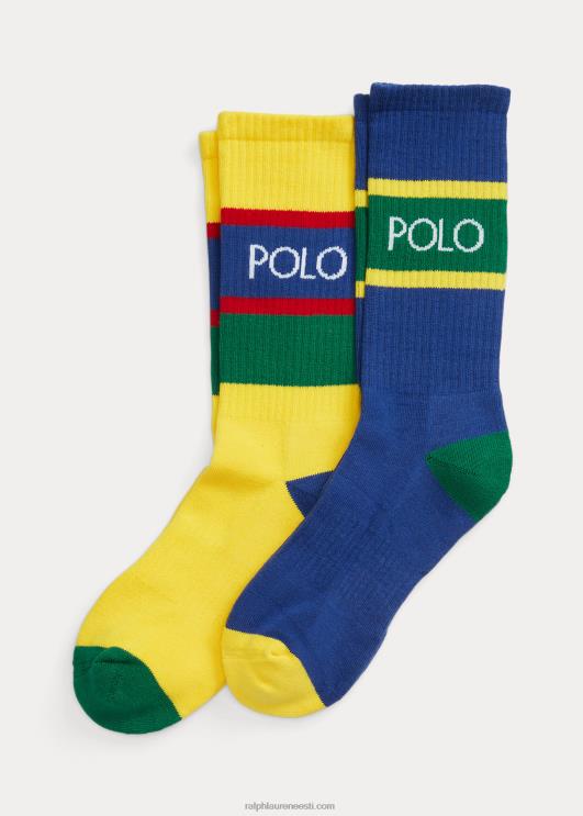 Ralph Lauren mehed logoga värviplokiga crew sokid PR0V2355