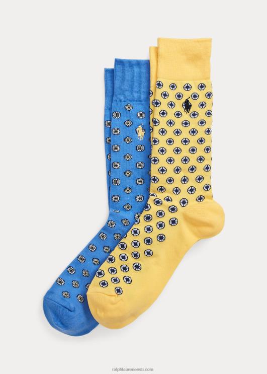 Ralph Lauren mehed medaljon püksisokk 2-pakk PR0V2369 pehme kollane