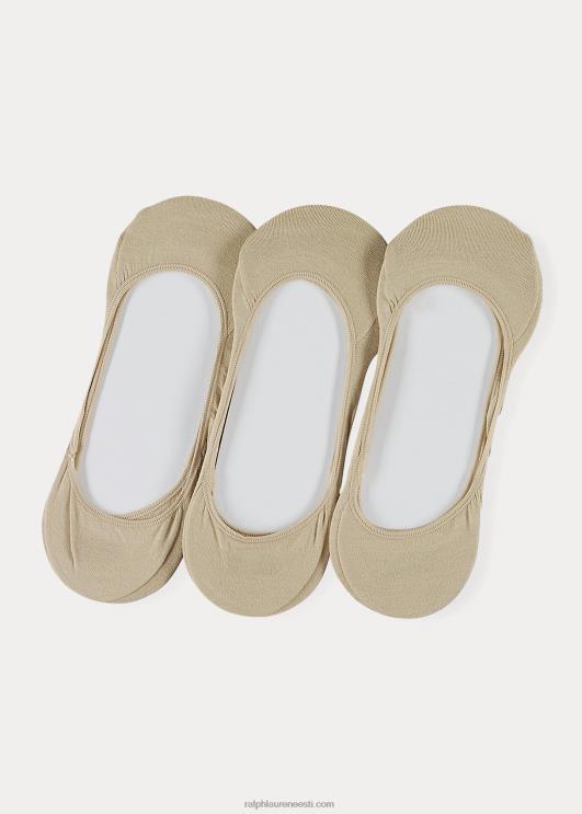 Ralph Lauren mehed no-show kleit sokk 3-pakk PR0V8811 khaki