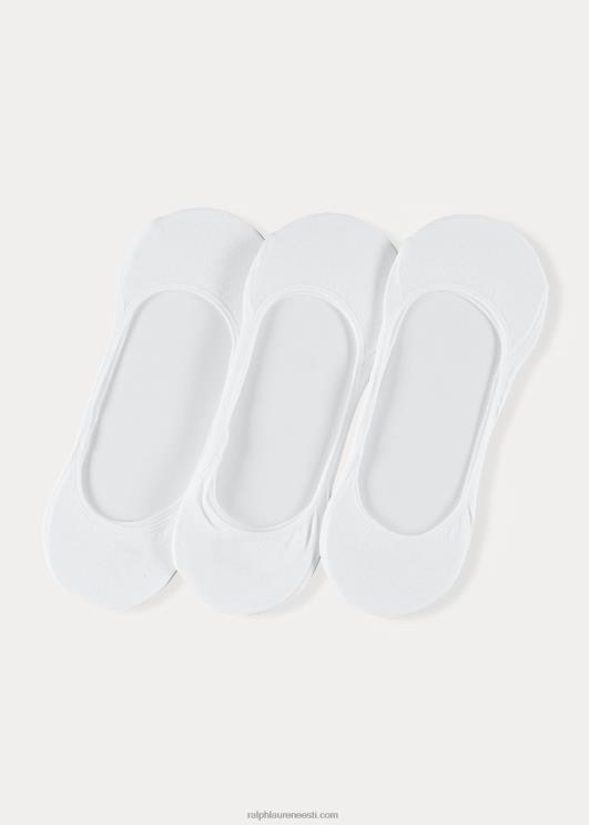 Ralph Lauren mehed no-show kleit sokk 3-pakk PR0V8812 valge