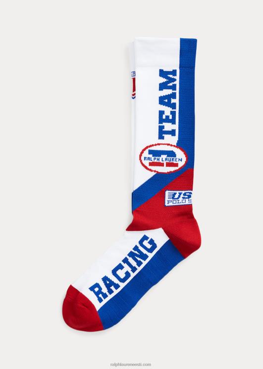 Ralph Lauren mehed polo sport sobimatud meeskonna sokid PR0V2321 valge