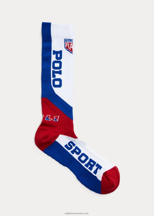 Ralph Lauren mehed polo sport sobimatud meeskonna sokid PR0V2321 valge