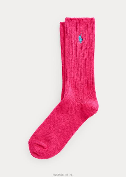 Ralph Lauren mehed puuvillasegulised crew sokid PR0V2599 magenta