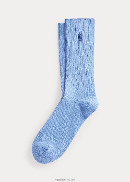 Ralph Lauren mehed puuvillasegulised crew sokid PR0V2601 kahvatusinine