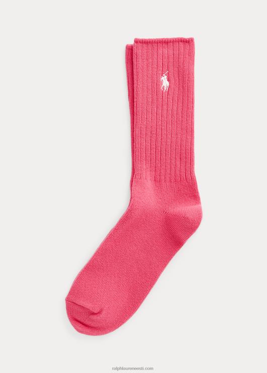 Ralph Lauren mehed puuvillasegulised crew sokid PR0V2606 soe roosa