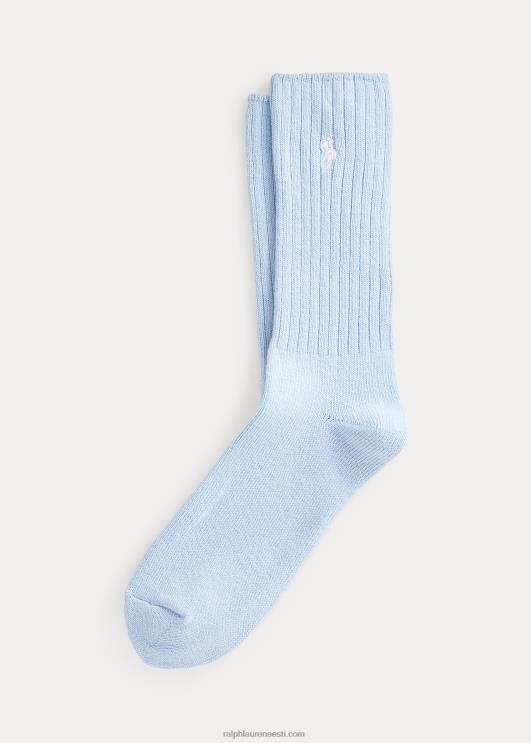 Ralph Lauren mehed puuvillasegulised crew sokid PR0V2614 helesinine