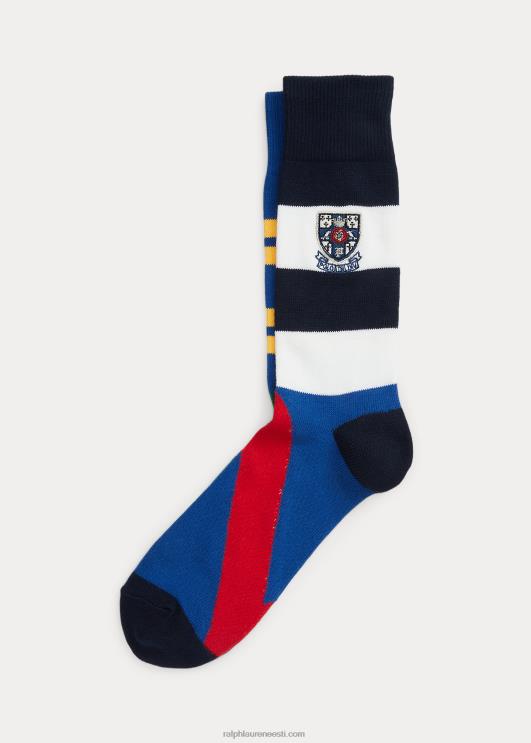 Ralph Lauren mehed sobimatud crest triibulised meeskonna sokid PR0V2372 mitu