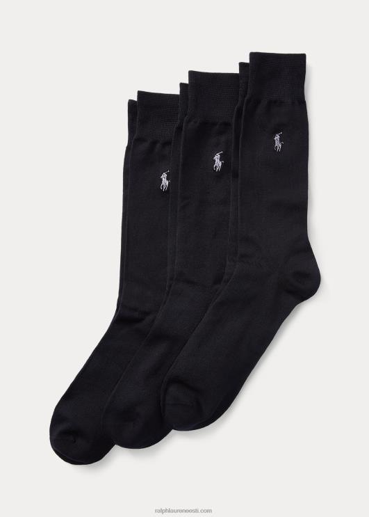 Ralph Lauren mehed superpehmed püksisokid 3-pakk PR0V1886 must