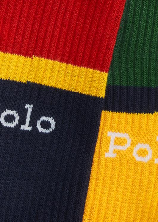 Ralph Lauren mehed värviblokeeringuga crew sokk 6-pakk PR0V2311