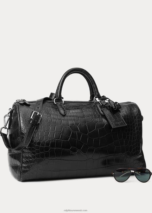 Ralph Lauren mehed alligaator Bostoni kott PR0V9011 must