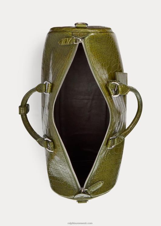 Ralph Lauren mehed alligaator Bostoni kott PR0V9012 loden