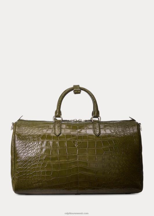 Ralph Lauren mehed alligaator Bostoni kott PR0V9012 loden
